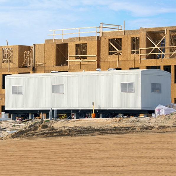 our construction trailers are built to withstand tough construction site conditions